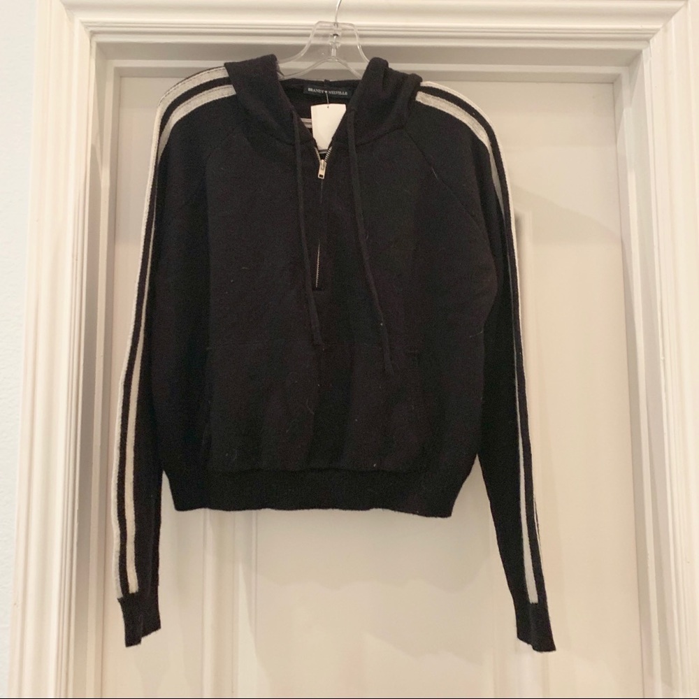 RARE Brandy Melville Hooded Quarterzip